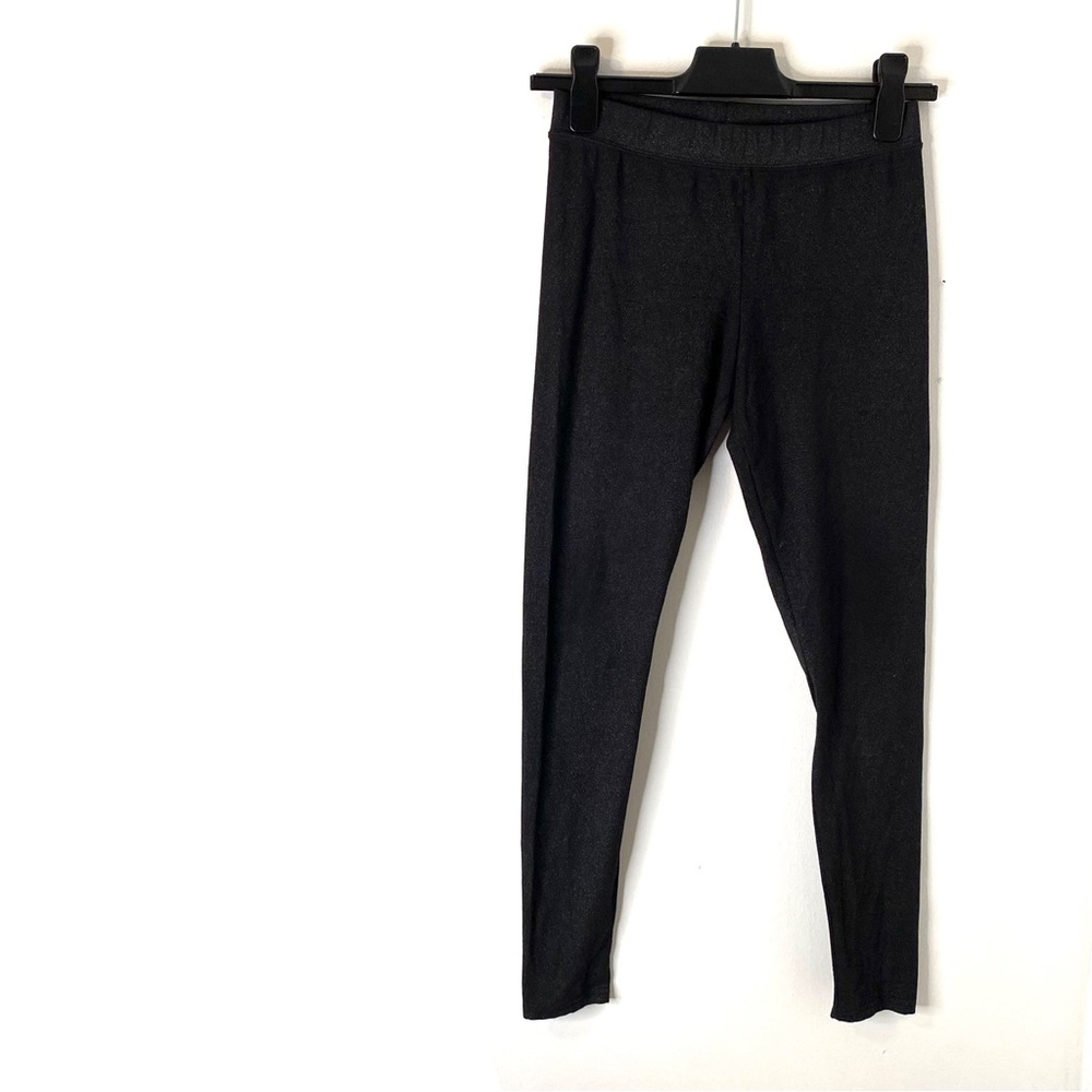 Nordstrom Black Glitter Leggings Stretch Pull On Shimmer